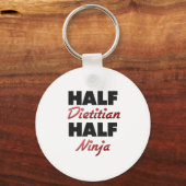 Porte-clés Demi-diététiste moitié Ninja (Recto)