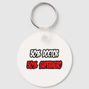 Porte-clés Demi-docteur... demi-super-héros