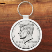 PORTE-CLÉS DEMI DOLLAR KENNED 2013 (Recto)