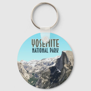 Porte-clés Demi-Dôme Yosemite Parc National Souvenir Vintage
