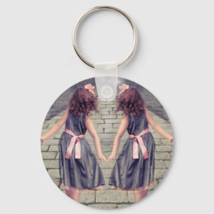 Porte-clés Demoiselle de honneur vintage romantique de jardin