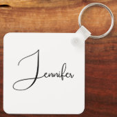 Porte-clés Demoiselle d'honneur Personnaliser Nom Coquette En (Verso)