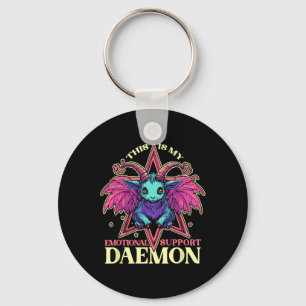 Porte-clés Démon De Soutien Émotionnel Avec Mignonne Chèvre D