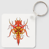 Porte-clés Demon Tribal Tattoo Design (Dos)