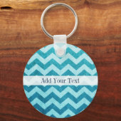 Porte-clés Denim Chevron par Shirley Taylor (Recto)