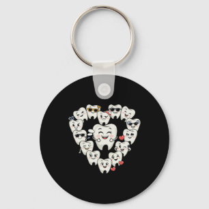 Porte-clés Dent mignonne dessin animé Saint-Valentin hygiénis