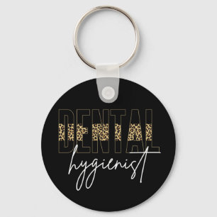 Porte-clés Dental Hygienist   RDH Cheetah print gifts