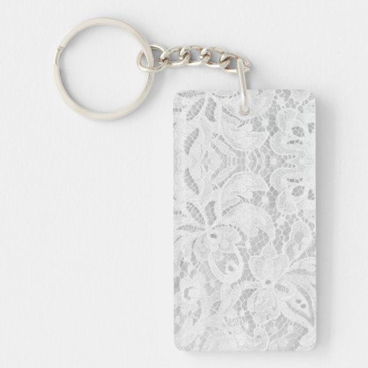 Porte-clés Dentelle blanche tombante (Devant)