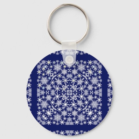 Porte-clés Dentelle de flocons de neige (Recto)