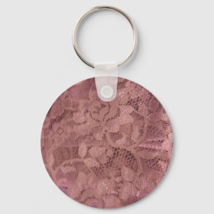 Porte-clés Dentelle rose rose