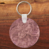 Porte-clés Dentelle rose rose (Recto)