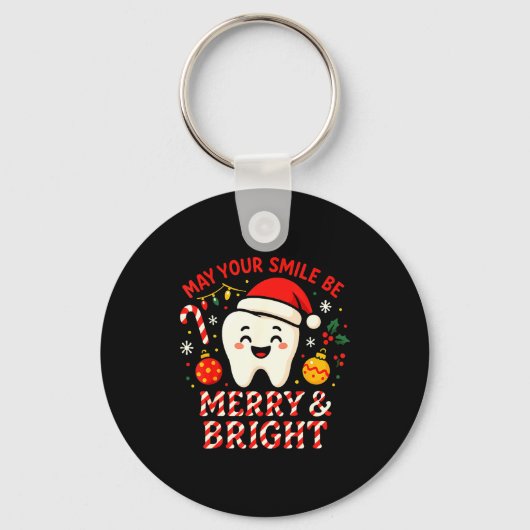 Porte-clés Dentist Merry Christmas May Your Smile Be Merry An (Recto)