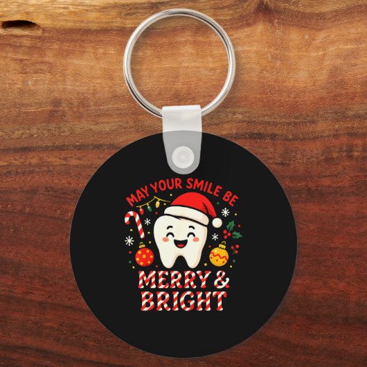 Porte-clés Dentist Merry Christmas May Your Smile Be Merry An (Recto)