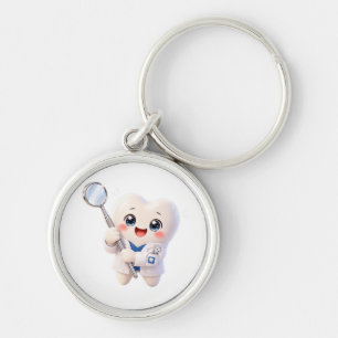 Porte-clés dentiste à dent mignonne Cadeau denta