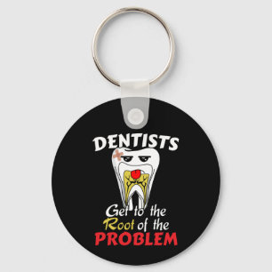 Porte-clés Dentiste Canal Radiculaire - Blague Drôle sur la C