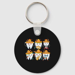 Porte-clés Dentiste drôle Cinco De Mayo Dentaire Dents Mexica