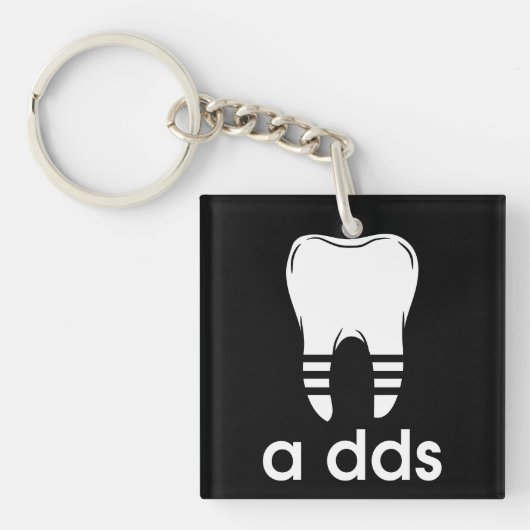 Porte-clés Dentisterie drôle DDS (Devant)