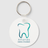 Porte-clés Dentistesse dentaire Profession d'image Médicale (Verso)