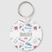 Porte-clés Dents et outils Motif dentaire (Recto)