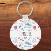 Porte-clés Dents et outils Motif dentaire (Recto)