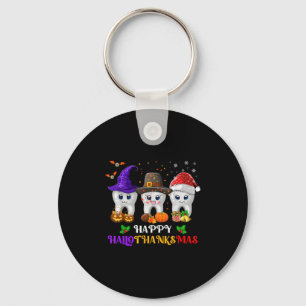 Porte-clés Dents Hallothanksmas Halloween Thanksgiving Christ