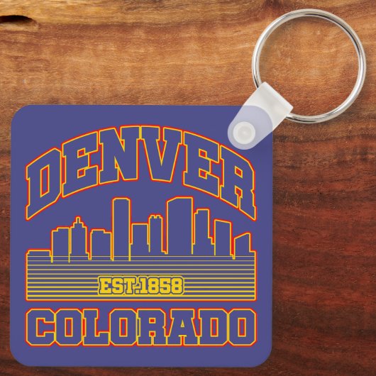 Porte-clés Denver, Colorado (Verso)