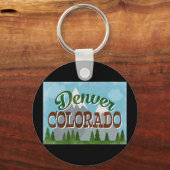 Porte-clés Denver Colorado Snowy Mountains (Recto)