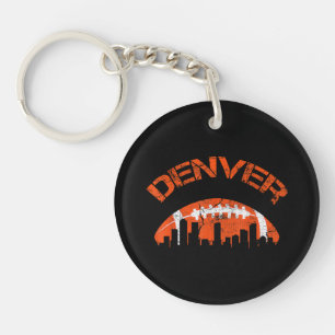Porte-clés Denver Colorado Ventilateurs de football de l'État