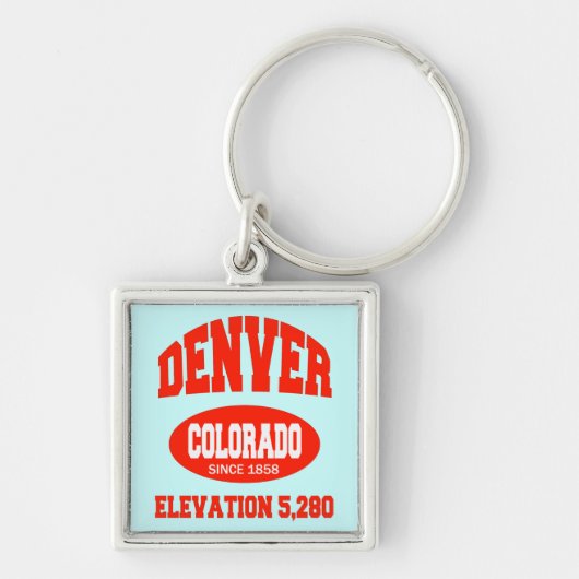Porte-clés Denver le Colorado (Devant)
