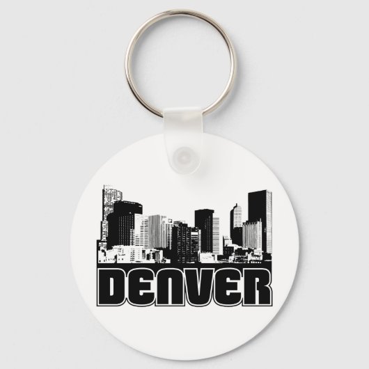 Porte-clés Denver Skyline (Recto)