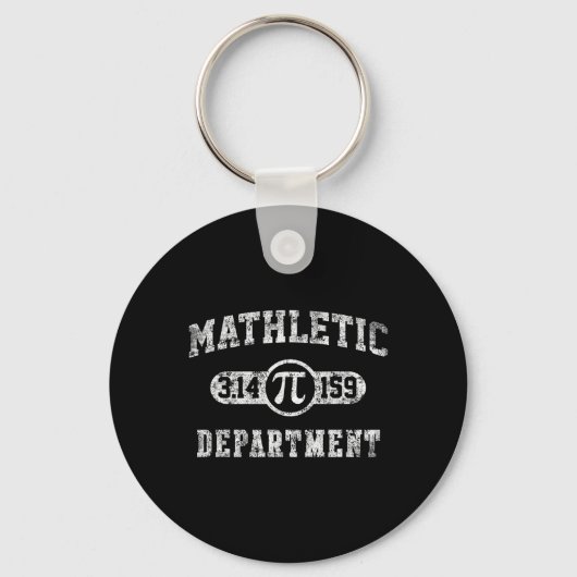Porte-clés Département Mathletic 3.14159 Pi Day Prof de Maths (Recto)