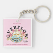 Porte-clés DÉPASSEMENT Porte - clé acrylique florale par Adie (Dos)