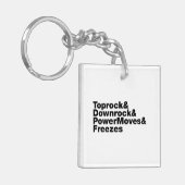 Porte-clés Déplacements de rupture (Breakdance) (Devant gauche)