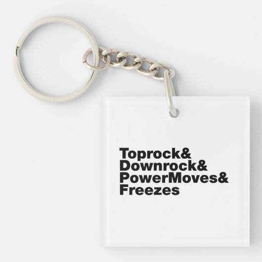 Porte-clés Déplacements de rupture (Breakdance) (Devant)