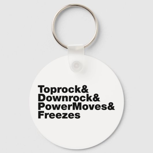 Porte-clés Déplacements de rupture (Breakdance) (Recto)