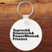 Porte-clés Déplacements de rupture (Breakdance) (Recto)