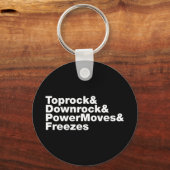 Porte-clés Déplacements de rupture (Breakdance) (Recto)