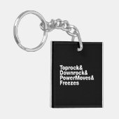 Porte-clés Déplacements de rupture (Breakdance) (Devant gauche)