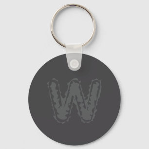 Porte-clés Déplaisant Monogramme Gris sur gris