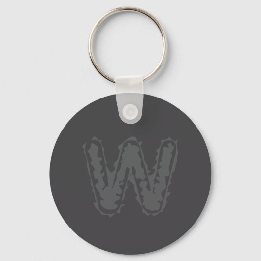 Porte-clés Déplaisant Monogramme Gris sur gris (Recto)
