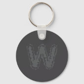 Porte-clés Déplaisant Monogramme Gris sur gris (Verso)