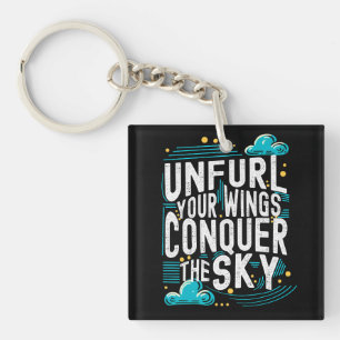 Porte-clés Déployez vos ailes à la conquête du ciel, Inspirat