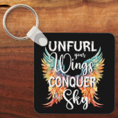 Porte-clés Déployez vos ailes conquérir le ciel, Inspirer les (Recto)