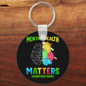 Porte-clés Dépression Sensibilisation à la santé mentale Mett (Verso)