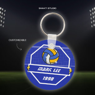Porte-clés d'équipe de volley-ball personnalisé