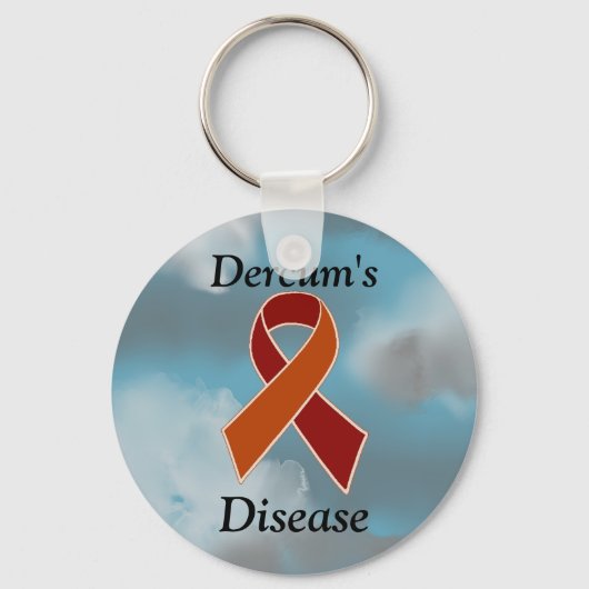 Porte-clés Dercum's Disease Awareness Ribbon Keychain (Recto)
