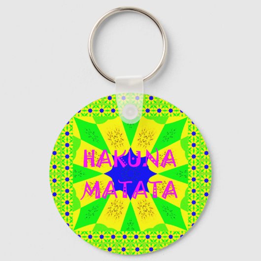 Porte-clés Dernier Hakuna Matata magnifique design Extraordin (Recto)
