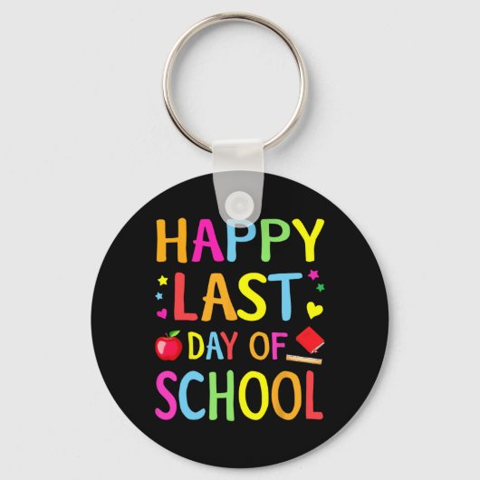 Porte-clés Dernier Jour D'école Drôle Fin D'année Enseignant  (Recto)