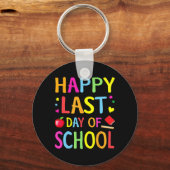 Porte-clés Dernier Jour D'école Drôle Fin D'année Enseignant  (Recto)