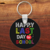 Porte-clés Dernier Jour D'École Élèves Et Enseignants (Recto)